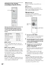 Предварительный просмотр 134 страницы Sony AVD-S500ES - Dvd Player/receiver Operating Instructions Manual