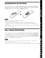 Предварительный просмотр 17 страницы Sony AVD-S50ES - Single Disc Dvd/sacd™/cd Receiver Operating Instructions Manual