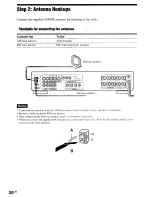 Предварительный просмотр 20 страницы Sony AVD-S50ES - Single Disc Dvd/sacd™/cd Receiver Operating Instructions Manual