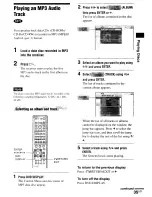 Предварительный просмотр 35 страницы Sony AVD-S50ES - Single Disc Dvd/sacd™/cd Receiver Operating Instructions Manual