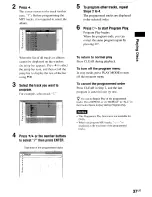 Предварительный просмотр 37 страницы Sony AVD-S50ES - Single Disc Dvd/sacd™/cd Receiver Operating Instructions Manual