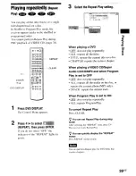 Предварительный просмотр 39 страницы Sony AVD-S50ES - Single Disc Dvd/sacd™/cd Receiver Operating Instructions Manual