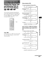 Предварительный просмотр 43 страницы Sony AVD-S50ES - Single Disc Dvd/sacd™/cd Receiver Operating Instructions Manual