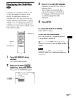 Предварительный просмотр 53 страницы Sony AVD-S50ES - Single Disc Dvd/sacd™/cd Receiver Operating Instructions Manual