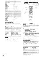 Предварительный просмотр 60 страницы Sony AVD-S50ES - Single Disc Dvd/sacd™/cd Receiver Operating Instructions Manual