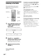 Предварительный просмотр 62 страницы Sony AVD-S50ES - Single Disc Dvd/sacd™/cd Receiver Operating Instructions Manual