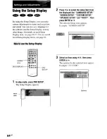 Предварительный просмотр 64 страницы Sony AVD-S50ES - Single Disc Dvd/sacd™/cd Receiver Operating Instructions Manual