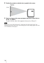 Предварительный просмотр 16 страницы Sony AW10 - VPL - LCD Projector Operating Instructions Manual