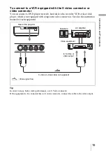 Предварительный просмотр 19 страницы Sony AW10 - VPL - LCD Projector Operating Instructions Manual