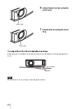 Предварительный просмотр 24 страницы Sony AW10 - VPL - LCD Projector Operating Instructions Manual