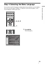 Предварительный просмотр 25 страницы Sony AW10 - VPL - LCD Projector Operating Instructions Manual