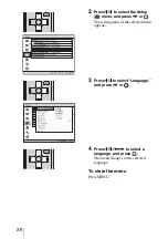 Предварительный просмотр 26 страницы Sony AW10 - VPL - LCD Projector Operating Instructions Manual