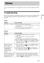 Предварительный просмотр 51 страницы Sony AW10 - VPL - LCD Projector Operating Instructions Manual