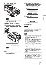 Предварительный просмотр 57 страницы Sony AW10 - VPL - LCD Projector Operating Instructions Manual