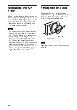 Предварительный просмотр 58 страницы Sony AW10 - VPL - LCD Projector Operating Instructions Manual