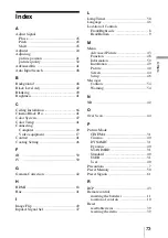 Предварительный просмотр 73 страницы Sony AW10 - VPL - LCD Projector Operating Instructions Manual