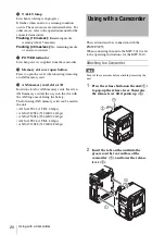 Preview for 20 page of Sony AXS-R7 Operating Instructions Manual