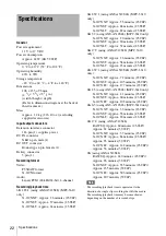 Preview for 22 page of Sony AXS-R7 Operating Instructions Manual