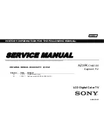 Sony AZ3FK Service Manual preview