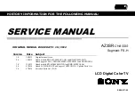 Sony AZ3SR Service Manual preview