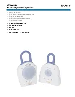 Preview for 1 page of Sony BabyCall NTM-910 Specifications