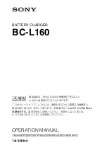 Sony BC-L160 Operation Manual предпросмотр