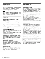 Preview for 14 page of Sony BC-L500 Operation Manual