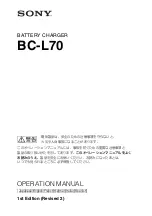 Sony BC-L70 Operation Manual предпросмотр