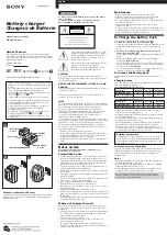 Sony BC-TRP Operating Instructions preview