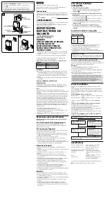 Preview for 2 page of Sony BC-VW1 Operating Instructions