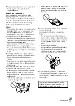 Preview for 27 page of Sony BC-XBABT75 Operating Instructions Manual