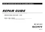 Sony BDP 5G Repair Manual preview