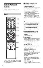 Preview for 8 page of Sony BDP-BX1 - Blu-ray Disc™ Player Operating Instructions Manual