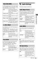 Preview for 45 page of Sony BDP-BX1 - Blu-ray Disc™ Player Operating Instructions Manual