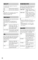 Preview for 46 page of Sony BDP-BX1 - Blu-ray Disc™ Player Operating Instructions Manual