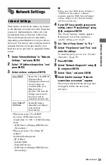 Preview for 51 page of Sony BDP-BX1 - Blu-ray Disc™ Player Operating Instructions Manual