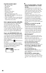 Preview for 60 page of Sony BDP-BX1 - Blu-ray Disc™ Player Operating Instructions Manual