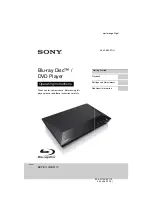 Sony BDP-BX110 Operating Instructions Manual предпросмотр