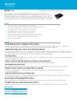 Preview for 1 page of Sony BDP-BX110 Specifications