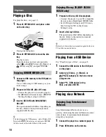 Preview for 10 page of Sony BDP-BX120 Simple Manual