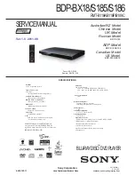 Sony BDP-BX18 Service Manual preview