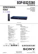 Preview for 1 page of Sony BDP-BX2 Service Manual