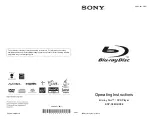 Sony BDP-BX38 Operating Instructions Manual preview