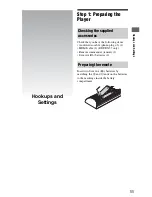 Preview for 11 page of Sony BDP-BX57 - Blu-ray Disc™ Player Operating Instructions Manual