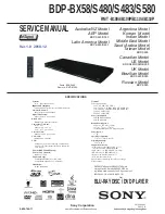 Sony BDP-BX58 Service Manual предпросмотр