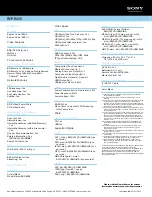 Preview for 2 page of Sony BDP-BX58 Specifications