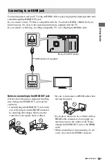 Предварительный просмотр 19 страницы Sony BDP-CX960 - 400 Disc Blu-ray Operating Instructions Manual