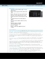 Preview for 1 page of Sony BDP-CX960 - 400 Disc Blu-ray Specifications