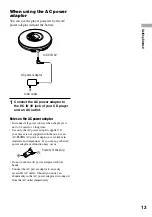 Preview for 13 page of Sony BDP-S1 Manual Addendum: Audio Codec Information (firmware ver 2.0 or higher) Operating Instructions Manual