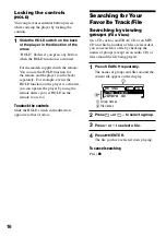 Preview for 16 page of Sony BDP-S1 Manual Addendum: Audio Codec Information (firmware ver 2.0 or higher) Operating Instructions Manual